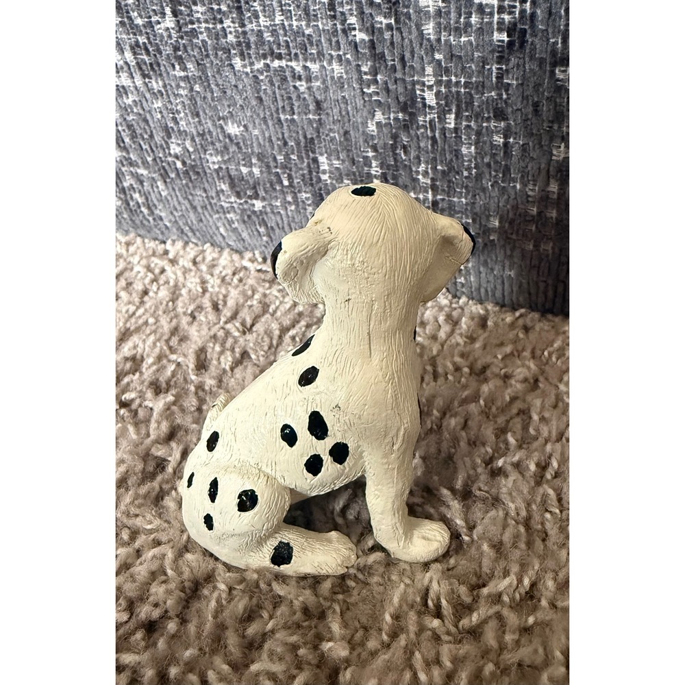 Vintage Dalmatian Puppy Figurine Sitting Dog Statue 3.5" - Picture 6 of 6